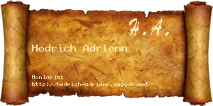 Hedrich Adrienn névjegykártya